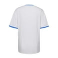 thumbnail image 5 of MIXUE Womens Summer Tops Summer Solid Color Casual Fashion Loose Matching Round Neck Short Sleeve Pullover Tshirts Outwear,White,L, 5 of 5