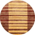 thumbnail image 1 of Ahgly Company Indoor Round Abstract Orange Abstract Area Rugs, 8' Round, 1 of 6