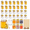 4 oz Hexagon - 35 Set with Labels, variant on 48 Pack Mini Honey Jars Party Favors In Bulk 1.5 Oz Smallgon Glwith Dippers Lids Bee Charms Gift Bags And Jute - Great For Showers Weddings & Birthdays