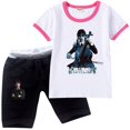 thumbnail image 2 of Nueva camiseta de manga corta de algodón para niños, ropa de verano, pijama, ropa de dormir zhangmenya LED, 2 of 2