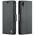thumbnail image 3 of For IPhone 14 13 12 11 Pro Max XR XS Max Case With Card Holder,Wallet Case For Women Men With RFID Blocking, Durable Leather Kickstand Shockproof Case, 3 of 5