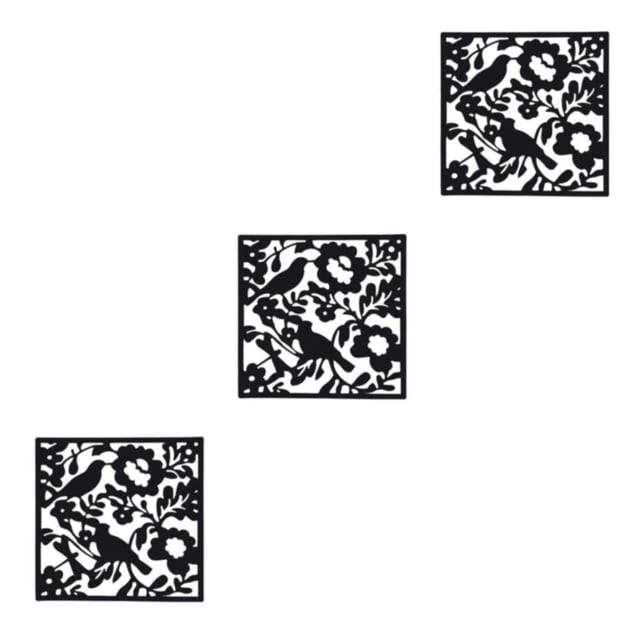 Inteprter Panel de pantallas divisorias colgantes de 4 piezas, elegante, ligero y fácil de montar, gráfico decorativo moderno de pájaros Type1 NO1