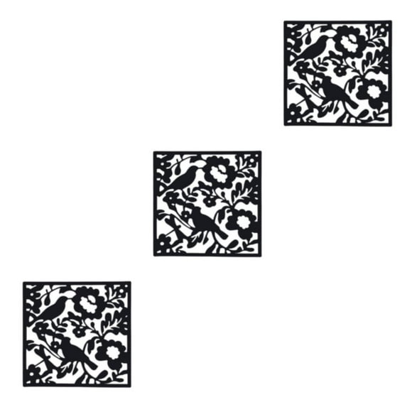 Inteprter Panel de pantallas divisorias colgantes de 4 piezas, elegante, ligero y fácil de montar, gráfico decorativo moderno de pájaros Type1 NO1