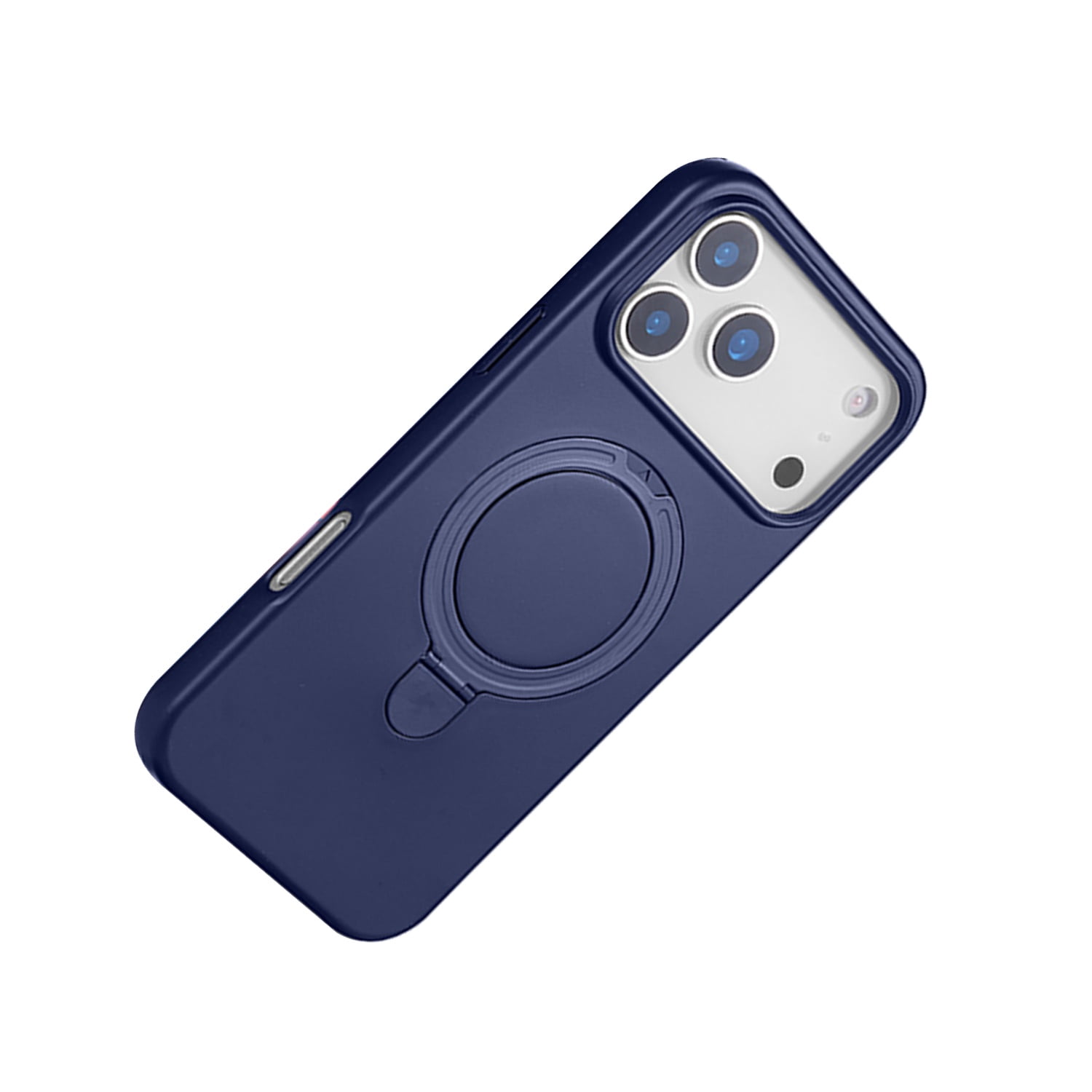 Durable Silicone Stand Case with Magsafe for iPhone 17 Pro - Dark Blue