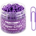 thumbnail image 1 of shiyou-Jumbo Paper Clips, 2 Inch Large Paper Clip, 100 pcs Paperclips (Jumbo, Purple), 1 of 4