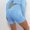 Light Blue, variant on Antqov Biker Shorts Women, Elastic High Waist Hip Up Tight Fitting Stretch Butt Lifting Yoga Shorts, Summer Cozy Workout Gym Athletic Shorts Fitness Leggings