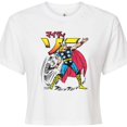 thumbnail image 3 of Marvel Thor - Katakana - Juniors Cropped Graphic T-Shirt, 3 of 5