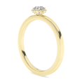 thumbnail image 4 of IGI Certified Solitaire Halo Engagement Rings For Women, 0.60 Carat (ctw) Round Lab Grown Diamond Promise Ring For Her In 14k Solid Yellow Gold | F-G, VS-SI Quality Ring Size-8.5, 4 of 4