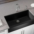 thumbnail image 2 of Elkay Quartz Luxe 35-7/8" x 19" x 9" Single Bowl Undermount Kitchen Sink with Perfect Drain, Caviar, 2 of 3