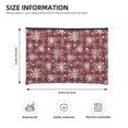 thumbnail image 3 of Zufioo Buffalo Plaid Snowflakes Print DuPont Paper Portable Toiletry Bag, 8.9x6.5 inch Zippered Hand-held Paper Cosmetic Bag Storage Tool Kit, 3 of 7