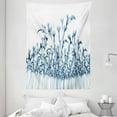 thumbnail image 1 of Flower Tapestry, Various Sized Flowers in Nature Bottom to Top X-ray Image Creative Artful Design, Wall Hanging for Bedroom Living Room Dorm Decor, 60W X 80L Inches, Teal White, by Ambesonne, 1 of 2