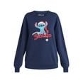 thumbnail image 5 of Disney Stitch Women’s Christmas Graphic Sweatshirt with Long Sleeves, Sizes XS-XXL, 5 of 5