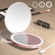 thumbnail image 5 of Xihbxyly Espejo Compacto Led, Espejo de Bolsillo Iluminado y Recargable Por Usb, Mini Espejo de Maquillaje Portátil, Esencial de Belleza para Viajes, Regalo para Ella, Espejo de Plástico Blanco., 5 of 7