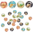 thumbnail image 6 of 10mm Lampwork Beads 4 Colors 24pcs Gold Sand Glass Beads Round Loose Spacer Beads Craft Beads, 6 of 6