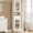 White, variant on Amlancher 66.4in Tall Narrow Bathroom Storage Cabinet, Linen Tower with Door and Drawers for Small Spaces, White
