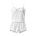 thumbnail image 4 of MEZZALL Women Pajama Two Piece Sleepwear Lace Camisole Tops With Shorts Outfits Soft Breathable Summer Loungewear Versatile Pjs, 4 of 4