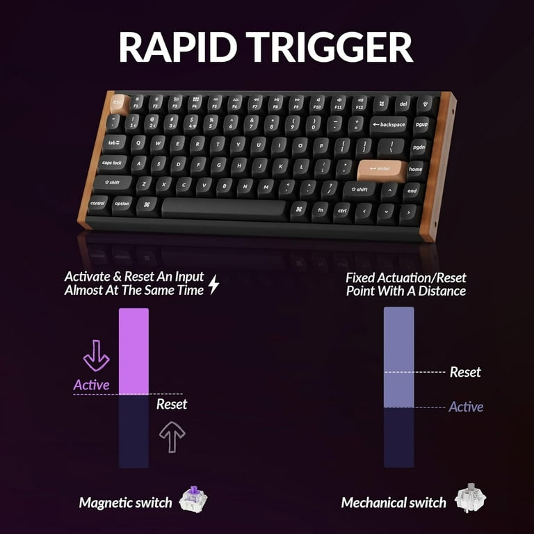 Keychron K2 HE Rapid Trigger Wireless Custom Mechanical Keyboard