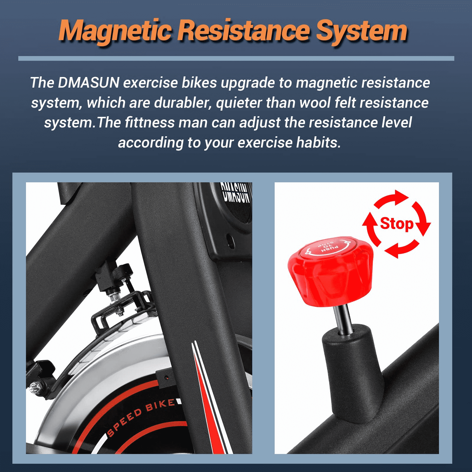 DMASUN Exercise Bike, Magnetic Resistance Stationary Bike, Indoor Cycl –  DMASUN FITNESS