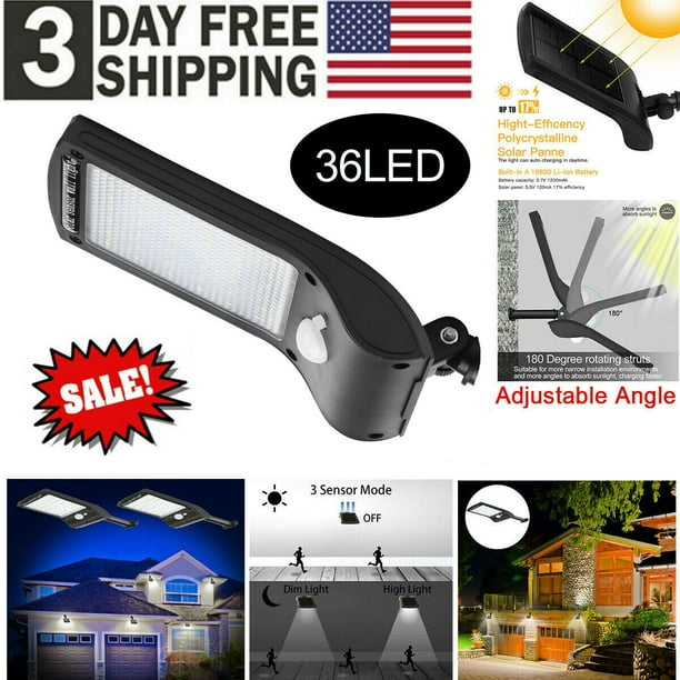 Solar Lights Outdoor 36 Leds Lamp Wireless Waterproof Flood Light Security Motion Sensor Luces Solares For Deck Fence Patio Front Door Gutter Yard Shed Path Com Solar Lights Outdoor 36 Leds Lamp, Wireless Outdoor Shed Lights