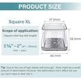 thumbnail image 2 of 24 Pcs Chair Leg Floor Protectors Square, Silicone Felt Furniture Leg Pads Caps Covers for Hardwood Floors (Fit:1-5/8" to 2"), 2 of 7