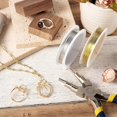 thumbnail image 3 of 2 Rolls Jewelry Beading Wires 20 Gauge Bendable Copper Wire with 1Pcs Pliers Tarnish Resistant Copper Beading Wire, 3 of 5