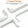 thumbnail image 4 of 7Pcs Square Head Wrench Set L Shaped Square Key Kit Chromium Vanadium Steel Square Head Screwdrivers, 3-10mm, 4 of 6