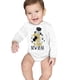 thumbnail image 2 of Gibobby Mamelucos para bebe niño polar Mi primera ropa de Año Nuevo para recién nacido, bebé, niño y niña, trajes de Año Nuevo, conjunto de mono con estampado de letras(Blanco, 3-6 Meses), 2 of 5