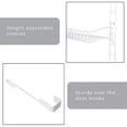 thumbnail image 3 of Design Intelligent sur la Porte Organisateur de Garde-Manger Réglable avec 5 Étagères Réglables - Métal en Acier - Suspendu - Montage Mural - Canettes, Épices, Rangement, Fermeture, 3 of 5