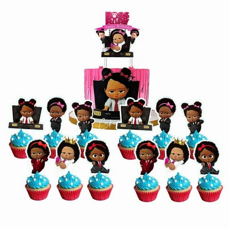 Boss Baby Africa Girl Balloons Party Supplies Birthday Favors Decorations Decor Kit Latex