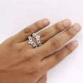 thumbnail image 5 of 2Ct Round Cut Lab-Created Diamond Women's Enhancer Wrap Guard Ring 14k White Gold Plated, 5 of 5