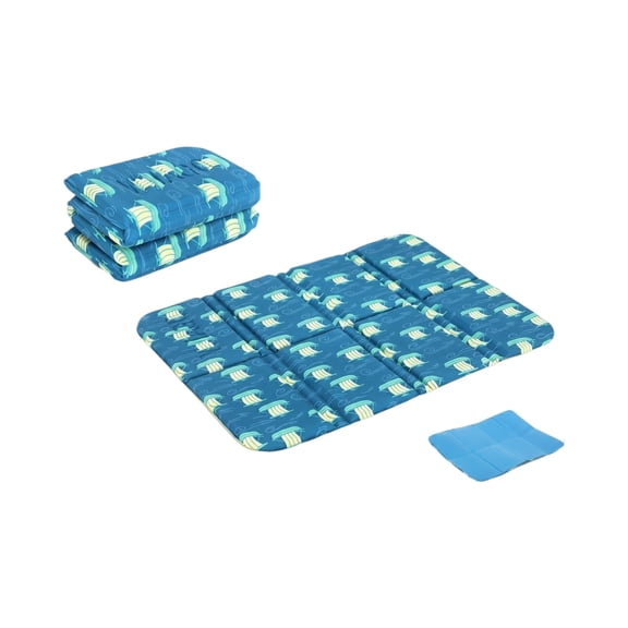 Foldable Fabric Sitting Mat, Outdoor Park Picnic Waterproof Ground Pad with Foldable Storage for Portable Carry and Travel, 15x11Inch