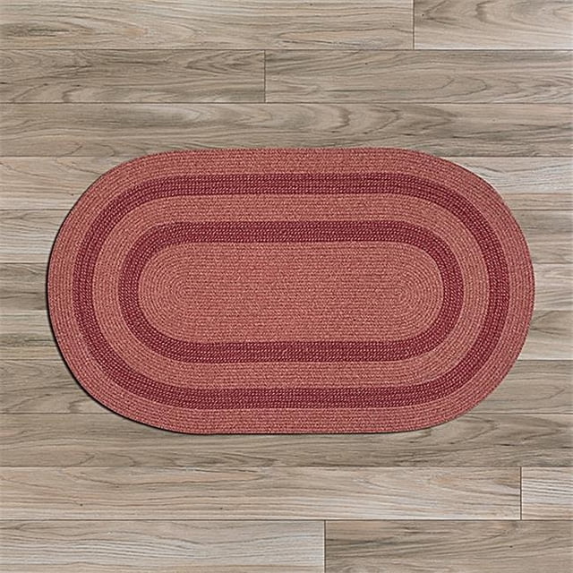 Colonial Mills Rug GW73R024X144 2 x 12 ft. Graywood Braided Rug Cedar
