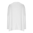 thumbnail image 4 of Plebaso Chemises à Poches pour Femmes Manches Longues Tunique Décontractée Col Rond Hauts Unis Amples Blouses Printemps Été, 4 of 6