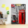 thumbnail image 6 of FMSHPON Big Ben London European Phone Booth Clipboard Hardboard Wood Nursing Clip Board and Pull for Standard A4 Letter 13x9 inches, 6 of 8