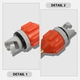 thumbnail image 3 of LOLIPPYY 3Pcs Inflatable Sup Pump Adapter Paddle Board Nozzles Copper Orange Multi-functional, 3 of 8