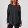 thumbnail image 6 of yillto Long Sleeve Shirts for Women Tunic Tops Loose Dressy Crew Neck Pullover Basic Lightweight Sweaters, 6 of 6