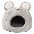 thumbnail image 1 of Casita de peluche cálida con forma de rata para hámsteres, chinchillas, ratones y hámsteres., 1 of 8