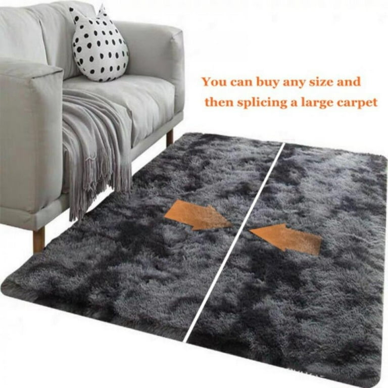 FANNYC Fluffy Fuzzy Area Rugs For Bedroom Bedside Small Shag Carpet Machine Washable  Non-Slip Rug Rectangle Floor Mat For Front Door,Entrance,Garage,  Patio,Bathroom, Livingroom,9 Styles 