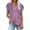 Purple, variant on QENGING Summer Tops for Women 2023 Lightweight V-Neck Short Sleeve Print Casual T-shirt Blouse