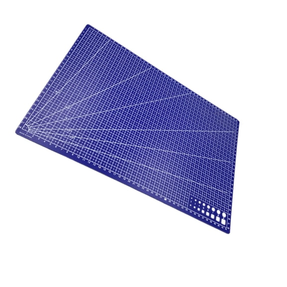 Bearachild Estera de corte rectangular de PVC resistente y duradera azul para entusiastas del arte rejilla profesional fácil Suministros de escritura y corrección A3