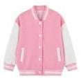 thumbnail image 6 of GYRATEDREAM Boys Girls Zipper Varsity Jackets Kid's Baseball Jacket Top Outerwear Jackets Sports Track Jackets Coat for 1-2Y Pink, 6 of 6