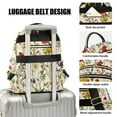 thumbnail image 3 of FORMRS Mini Backpack Purse for Women Travel Daypack Casual Shoulder Bag, Beige Floral, 3 of 7
