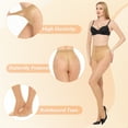thumbnail image 2 of Manzi 2 Pairs Backseam Pantyhose for Women Seamed Nylon 20D Sheer Tights, 2 of 7