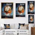 thumbnail image 4 of Designart "The Dali Watch Surrealistic Time II" Abstract Floater Framed Wall Art Living Room, 4 of 7