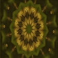 thumbnail image 1 of Ahgly Company Indoor Square Patterned Dark Bronze Brown Area Rugs, 8' Square, 1 of 6