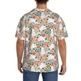 thumbnail image 3 of Kdxio Men's Hawaiian Shirt for Men Short Sleeve Shirt Cute Rabbit Floral Summer Casual Holiday Beach Button Down T-Shirts, 3 of 7