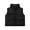 Black, variant on Godderr 2-10Y Baby Kids Solid Color Down Vest Thickened Winter Coats Tops Boys Girls Stand-Up Collar Warm Sleeveless Jacket with Pocket Outside the White Duck Down Waistcoat