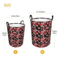 thumbnail image 4 of KLL Rose Flowers Waterproof Foldable Laundry Hamper Bucket with Handles for Storage Bin,Kids Room,Home Organizer (Medium ), 4 of 7