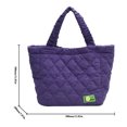 thumbnail image 3 of Bolso Mujer Nube Tote Color Sólido Bolsos De Pana Regalos Para Amigos Púrpura, 3 of 8