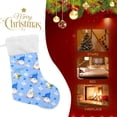 thumbnail image 4 of Watercolor Christmas Gnomes Christmas Stockings Christmas Presonalized Large Stocking Sock, Set of 1 Xmas Party Winter Decor Candy Bag Family Holiday Gift, 17.7 Inch, 4 of 7